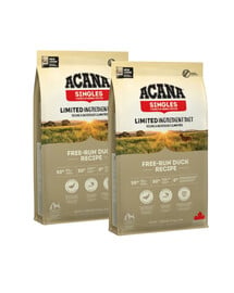 ACANA Singles Free-Run Duck 2x11,4 kg granule s kachnou pro psy všech plemen