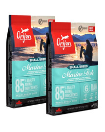 ORIJEN Small Breed Marine Fish 2x4,5 kg granule pro dospělé psy malých plemen