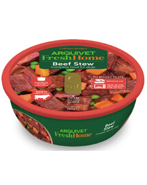 ARQUIVET Čerstvý domácí hovězí guláš 280g monoproteinové mokré krmivo pro psy