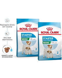 ROYAL CANIN Mini Starter Mother & Babydog 2x8 kg krmivo pro březí a kojící feny a štěňata malých plemen od 4 do 8 týdnů věku