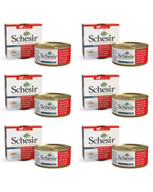 SCHESIR Kuřecí řízky s hovězím masem v želé 6x150G