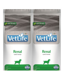FARMINA Vet Life Renal Dog 2x12 kg krmivo pro psy s onemocněním ledvin