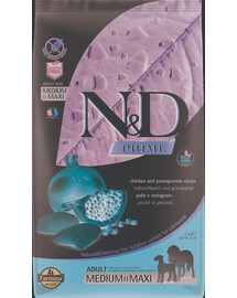 N&D Prime dog adult medium & maxi chicken & pomegranate 12 kg