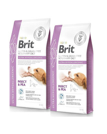 BRIT Veterinary Diets Dog Ultra-Hypoallergenic 2x12kg hypoalergenní krmivo pro psy