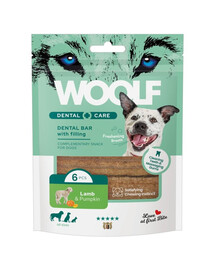 Woolf Dental Bars Lamb Pumpkin 108 g suchý zubní pamlsek s jehněčí masem a dýní pro psy