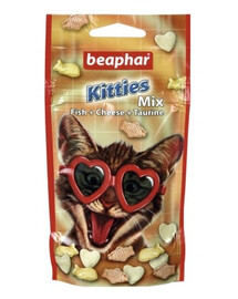 BEAPHAR Kitty`S mix 180 st Pamlsky ve tvaru srdce pro kočky