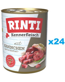 RINTI Kennerfleisch Rabbit králík 24x800 g
