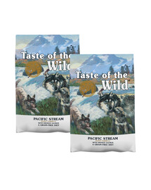 TASTE OF THE WILD Pacific Stream Puppy 2x5,6 kg s uzeným lososem