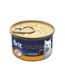 BRIT Premium by Nature Cat Mousse with Chicken 85 g mus z kurczakiem, mokra karma dla kotów