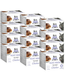 BRIT Care Cat Velvet Mousse Chicken 24x80 g pěna s kuřecím masem, mokré krmivo pro kočky