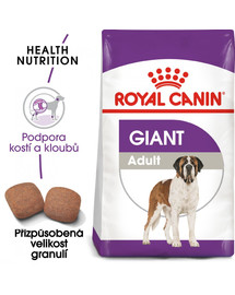 ROYAL CANIN Giant adult 15 kg + 3 kg gratis granule pro dospělé obří psy