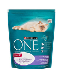 PURINA ONE COAT & HAIRBALL kurczak i pełne ziarna 800g