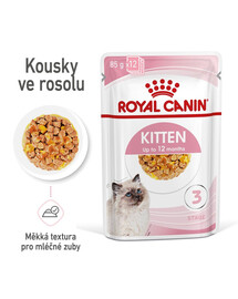 ROYAL CANIN Kitten Instinctive Jelly 85g x12 kapsička pro koťata v želé