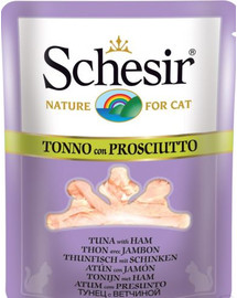 SCHESIR tuňák se šunkou ve vývaru 70G