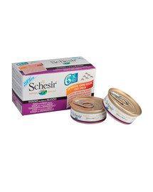 SCHESIR Tuňák s hovězí svíčkovou 50g X6