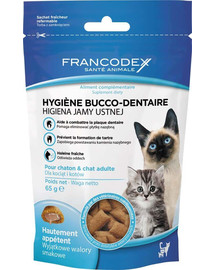 FRANCODEX Pamlsek pro koťata i kočky - ústní hygiena 65 g