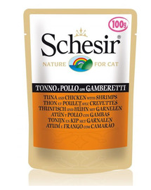 SCHESIR Tuňák s kuřecím a krevetami 50g