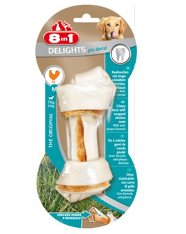 8IN1 Pamlsek Dental Delights Bone M 1ks