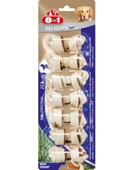 8IN1 Pamlsek Beef Delights Bones XS 7ks