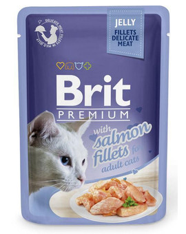 BRIT Premium Cat  Fillets in Jelly Salmon 85g
