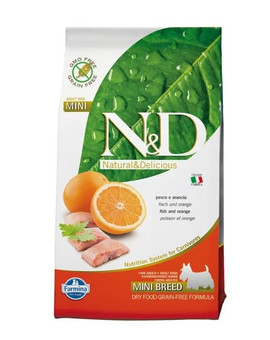 N&D GrainFree Dog Adult Mini Fish & Orange 7kg