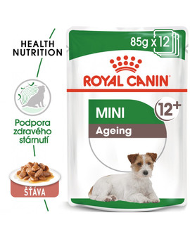 ROYAL CANIN Mini ageing 12+ 12x85g kapsičky pro malé, starší psy