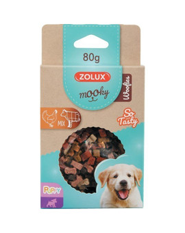 ZOLUX MOOKY PUPPY WOOFIES kuře/hovězí pochoutka pro štěňátka 80 g