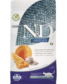 N&D Ocean Grainfree Adult Herring Pumpkin & Orange 1,5kg