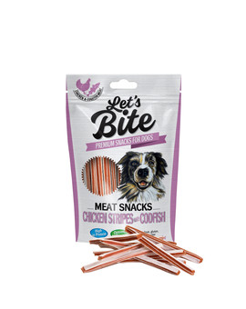 BRIT Let's Bite meat snacks chicken stripe & codfish 80 g