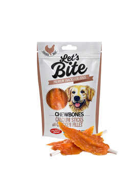 BRIT Let's Bite chewbones calcium sticks & chicken fillet 300 g
