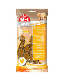 8IN1 Pamlsek Minis Turkey & Pumpkin 100 g
