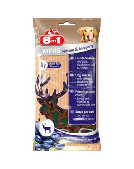 8IN1 Pamlsek Minis Venison & Blueberry 100 g