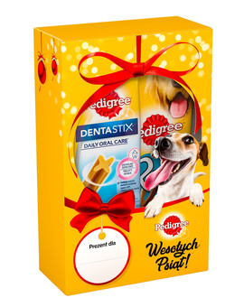 PEDIGREE Vánoční set psa Rodeo + DentaStix Medium střední rasy