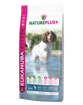EUKANUBA Nature Plus+ Adult Medium Breed Rich in freshly frozen Salmon 2,3 kg