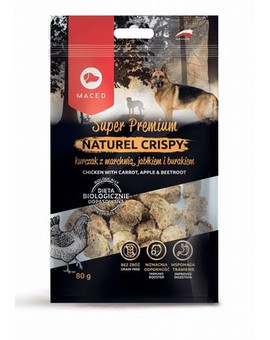 MACED Super Premium Naturel Crispy kuře s mrkví, jablkem a červenou řepou 80 g