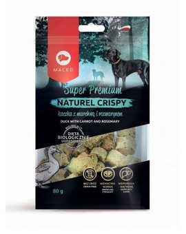 MACED Super Premium Naturel Crispy Kachna s mrkví a rozmarýnem 80 g
