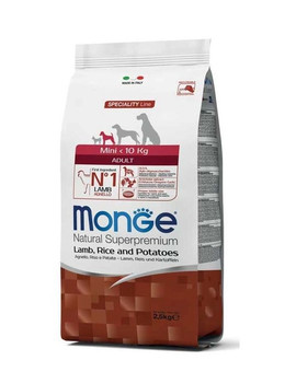 MONGE Dog Extra Mini Adult, jehně, rýže, brambory 2,5kg