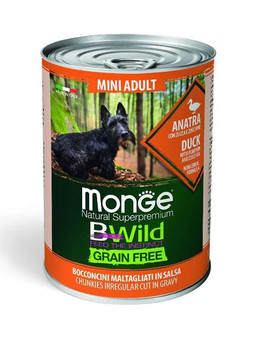 MONGE BWild Dog GrainFree Mini Kachna 400g