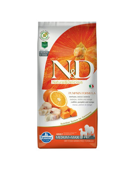 N&D  Pumpkin Adult medium & maxi codefish & orange 2,5 kg