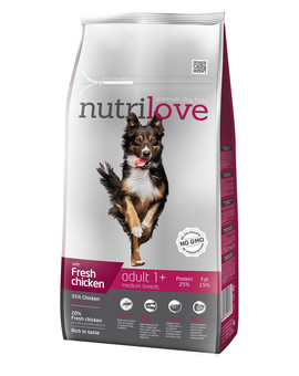 NUTRILOVE Dog Adult Medium Fresh Chicken 8kg