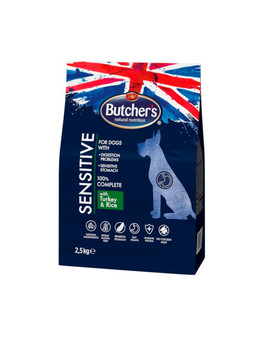 BUTCHER'S Functional Sensitive Dog Dry s krůtou a rýží 2,5 kg