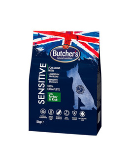 BUTCHER'S Functional Sensitive Dog Dry s krůtou a rýží 5 kg