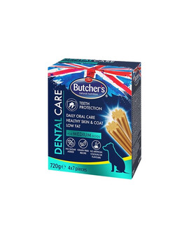 BUTCHER'S Dental Care for Medium Dogs 4x180g  dentastické pamlsky pro psy středních plemen
