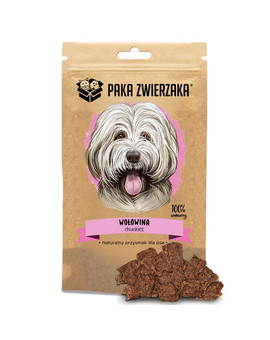 PAKA ZWIERZAKA Chunkies 100% Hovězí 80g přírodní pamlsek pro psy
