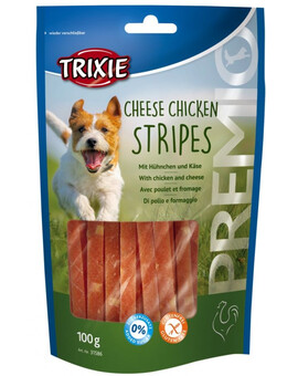 TRIXIE snack premio Kuřecí pásky se sýrem 100 g
