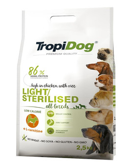 TROPIDOG Premium Light-Sterilised 2,5kg