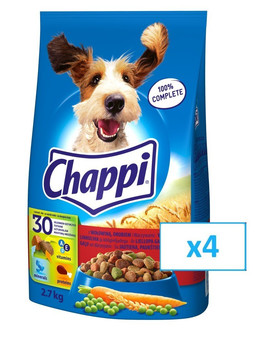CHAPPI hovězí a drůběž 4x 2.7 kg