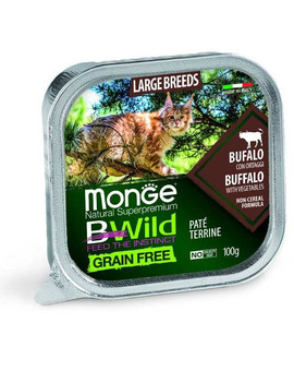 MONGE BWild Cat Large Breed Buvol 100g