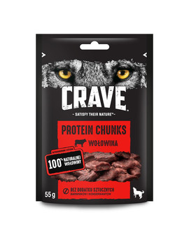 CRAVE 6 x 55g - bezobilná pochoutka pro psy s hovězím masem