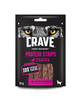 CRAVE 7 x 55g - Bezobilný pamlsek pro psy s kachnou